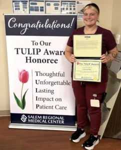 Kaitlyn Buffone chosen as second TULIP Award Winner at SRMC
